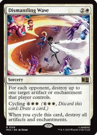 Dismantling Wave (Surge Foil)  [Foil]  (MSC-129) - [Commander: Marvel Super Heroes]