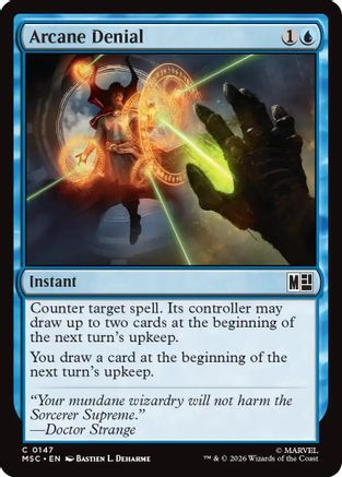 Arcane Denial (Surge Foil)  [Foil]  (MSC-147) - [Commander: Marvel Super Heroes]