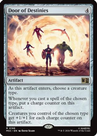 Door of Destinies (Surge Foil)  [Foil]  (MSC-198) - [Commander: Marvel Super Heroes]