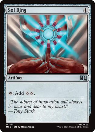 Sol Ring (0211) (Surge Foil)  [Foil]  (MSC-211) - [Commander: Marvel Super Heroes]
