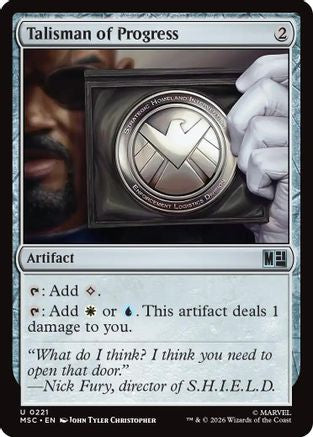 Talisman of Progress (Surge Foil)  [Foil]  (MSC-221) - [Commander: Marvel Super Heroes]