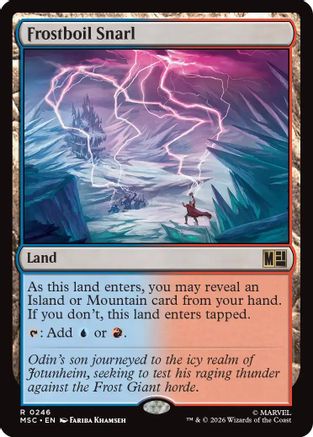 Frostboil Snarl (Surge Foil)  [Foil]  (MSC-246) - [Commander: Marvel Super Heroes]