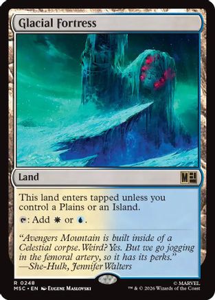Glacial Fortress (Surge Foil)  [Foil]  (MSC-248) - [Commander: Marvel Super Heroes]