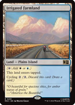 Irrigated Farmland (Surge Foil)  [Foil]  (MSC-251) - [Commander: Marvel Super Heroes]