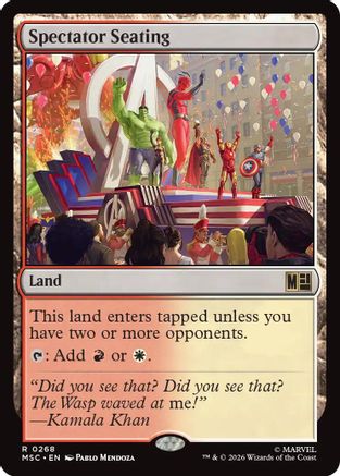 Spectator Seating (Surge Foil)  [Foil]  (MSC-268) - [Commander: Marvel Super Heroes]