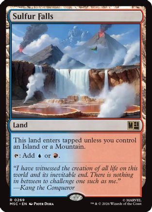 Sulfur Falls (Surge Foil)  [Foil]  (MSC-269) - [Commander: Marvel Super Heroes]
