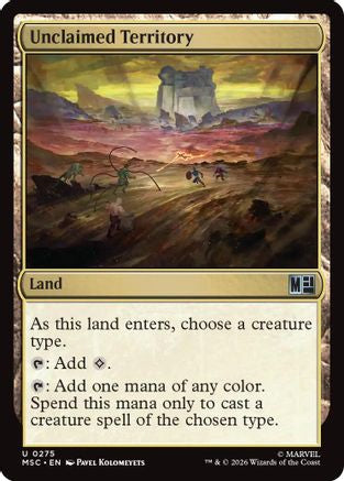 Unclaimed Territory (Surge Foil)  [Foil]  (MSC-275) - [Commander: Marvel Super Heroes]