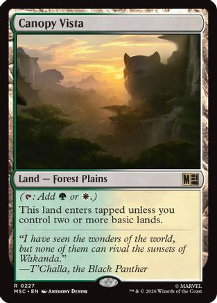 Canopy Vista  (MSC-227) - [Commander: Marvel Super Heroes]