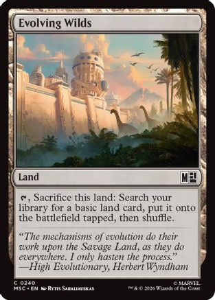 Evolving Wilds (Surge Foil)  [Foil]  (MSC-240) - [Commander: Marvel Super Heroes]