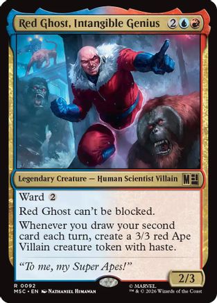 Red Ghost, Intangible Genius (Surge Foil)  [Foil]  (MSC-092) - [Commander: Marvel Super Heroes]