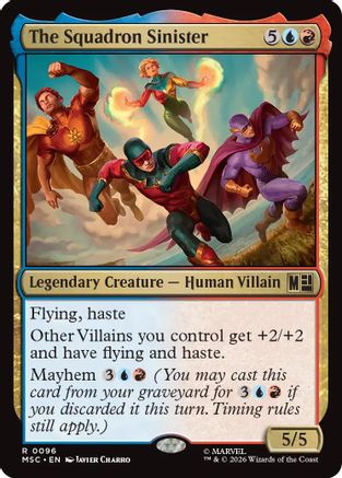 The Squadron Sinister (Surge Foil)  [Foil]  (MSC-096) - [Commander: Marvel Super Heroes]