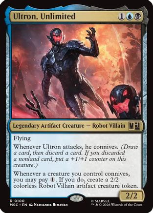 Ultron, Unlimited (Surge Foil)  [Foil]  (MSC-100) - [Commander: Marvel Super Heroes]