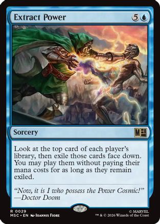 Extract Power (Surge Foil)  [Foil]  (MSC-029) - [Commander: Marvel Super Heroes]