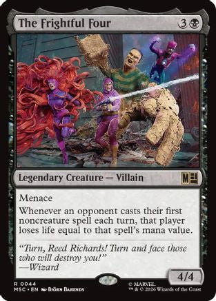 The Frightful Four (Surge Foil)  [Foil]  (MSC-044) - [Commander: Marvel Super Heroes]