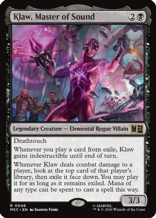 Klaw, Master of Sound (Surge Foil)  [Foil]  (MSC-046) - [Commander: Marvel Super Heroes]