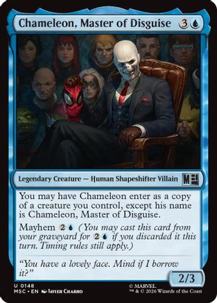 Chameleon, Master of Disguise (Surge Foil)  [Foil]  (MSC-148) - [Commander: Marvel Super Heroes]