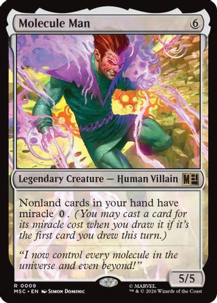 Molecule Man (Surge Foil)  [Foil]  (MSC-009) - [Commander: Marvel Super Heroes]