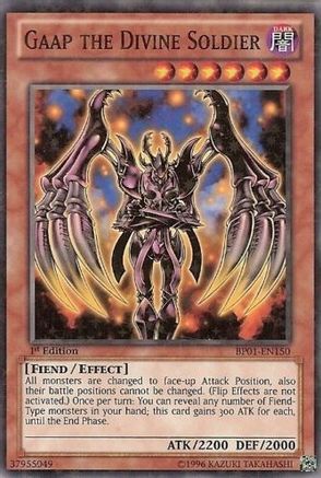 Gaap the Divine Soldier [BP01-EN150] Starfoil Rare - Trinity Hobby