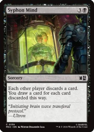 Syphon Mind (Surge Foil)  [Foil]  (MSC-159) - [Commander: Marvel Super Heroes]