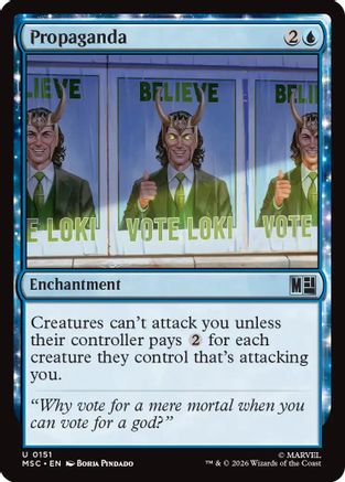 Propaganda (Surge Foil)  [Foil]  (MSC-151) - [Commander: Marvel Super Heroes]