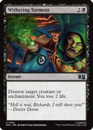 Withering Torment (Surge Foil)  [Foil]  (MSC-162) - [Commander: Marvel Super Heroes]
