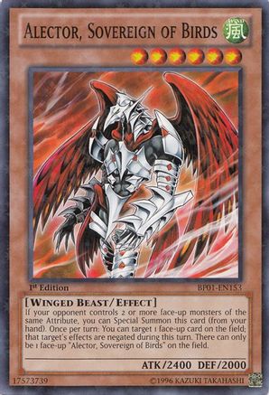 Alector, Sovereign of Birds [BP01-EN153] Starfoil Rare - Trinity Hobby