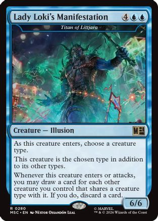 Lady Loki's Manifestation - Titan of Littjara  (MSC-280) - [Commander: Marvel Super Heroes]