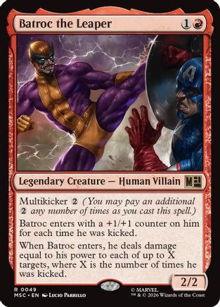 Batroc the Leaper (Surge Foil)  [Foil]  (MSC-049) - [Commander: Marvel Super Heroes]