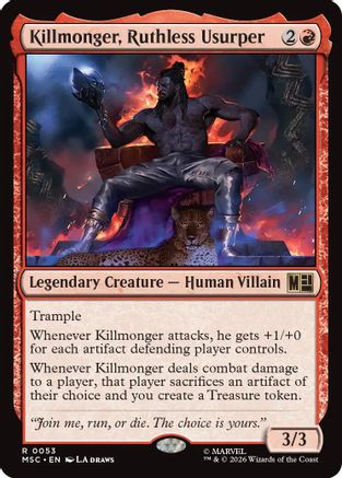 Killmonger, Ruthless Usurper  (MSC-053) - [Commander: Marvel Super Heroes]