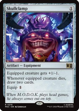 Skullclamp (Surge Foil)  [Foil]  (MSC-210) - [Commander: Marvel Super Heroes]