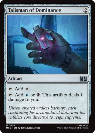 Talisman of Dominance (Surge Foil)  [Foil]  (MSC-219) - [Commander: Marvel Super Heroes]