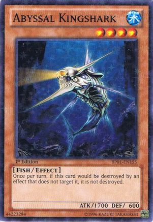 Abyssal Kingshark [BP01-EN155] Starfoil Rare - Trinity Hobby