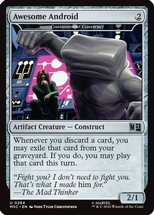 Awesome Android - Containment Construct (Surge Foil)  [Foil]  (MSC-284) - [Commander: Marvel Super Heroes]