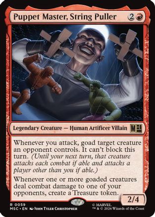 Puppet Master, String Puller (Surge Foil)  [Foil]  (MSC-059) - [Commander: Marvel Super Heroes]