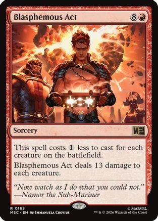 Blasphemous Act  (MSC-163) - [Commander: Marvel Super Heroes]