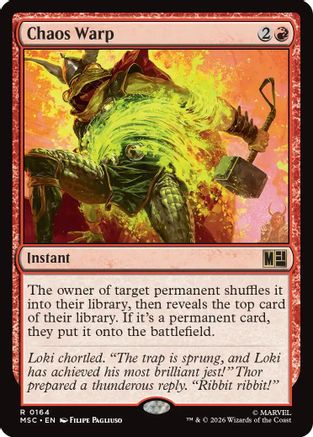 Chaos Warp (Surge Foil)  [Foil]  (MSC-164) - [Commander: Marvel Super Heroes]