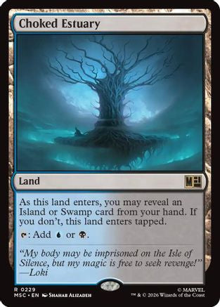 Choked Estuary (Surge Foil)  [Foil]  (MSC-229) - [Commander: Marvel Super Heroes]
