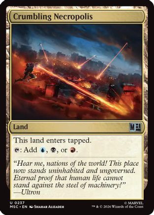 Crumbling Necropolis  (MSC-237) - [Commander: Marvel Super Heroes]