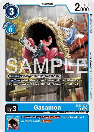 Gasamon (EX12-020) - [Digital World Shambala]