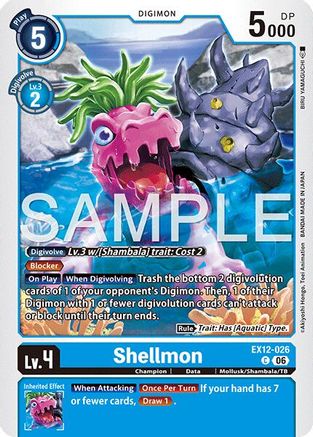 Shellmon (EX12-026) - [Digital World Shambala]