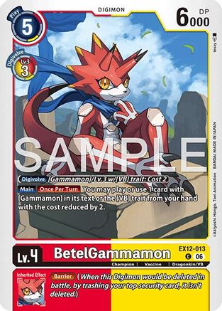 BetelGammamon (EX12-013) - [Digital World Shambala]