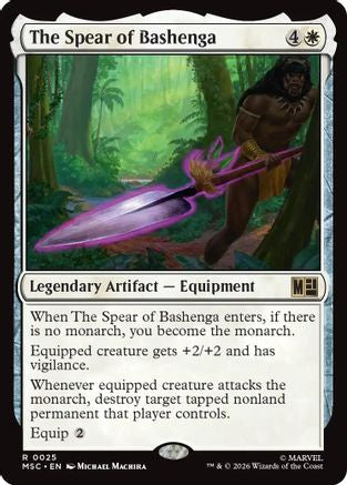 The Spear of Bashenga  (MSC-025) - [Commander: Marvel Super Heroes]
