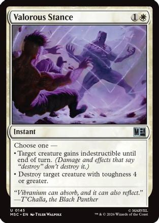 Valorous Stance  (MSC-145) - [Commander: Marvel Super Heroes]