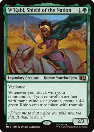 W'Kabi, Shield of the Nation  (MSC-070) - [Commander: Marvel Super Heroes]