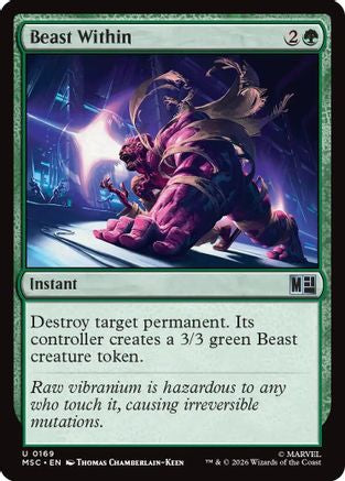 Beast Within  (MSC-169) - [Commander: Marvel Super Heroes]