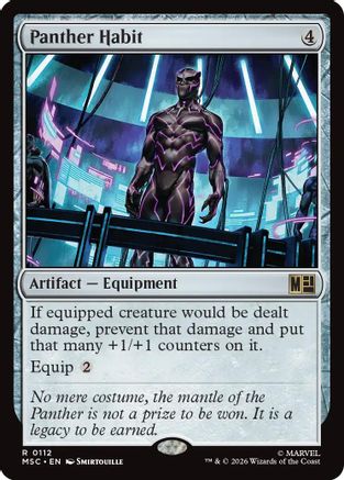 Panther Habit  (MSC-112) - [Commander: Marvel Super Heroes]