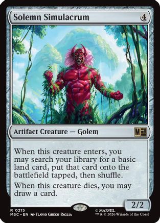 Solemn Simulacrum  (MSC-215) - [Commander: Marvel Super Heroes]