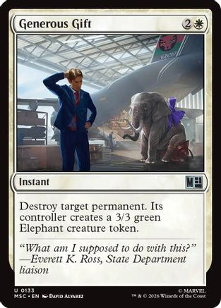 Generous Gift (Surge Foil)  [Foil]  (MSC-133) - [Commander: Marvel Super Heroes]