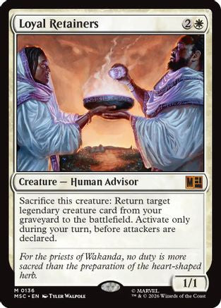 Loyal Retainers (Surge Foil)  [Foil]  (MSC-136) - [Commander: Marvel Super Heroes]