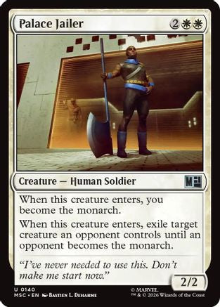 Palace Jailer (Surge Foil)  [Foil]  (MSC-140) - [Commander: Marvel Super Heroes]